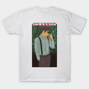 Classic Classic Style Man With a cigarette " Smoking " ( Drawing Vector Art Style )Style Man ( Drawing Vector Art Style ) T-Shirt